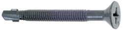 Buildex - #12, Flat Head, Phillips Drive, 2-3/4" OAL, #4 Point, Self Drilling Screw - Steel - Exact Industrial Supply