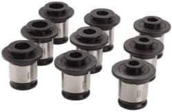 Parlec - 13/16 to 1-3/8 Inch Tap, Tapping Adapter Set - 1.89 Inch Ouside Shank Diameter, 13/16, 7/8, 15/16, 1, 1-1/8, 1-1/4, 1-3/8 Inch Tap, 3 Adapter - Exact Industrial Supply