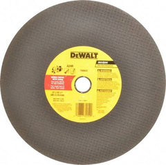 DeWALT - 12" Aluminum Oxide Cutoff Wheel - 1/8" Thick, 1" Arbor, 6,400 Max RPM, Use with Circular Saws - Exact Industrial Supply