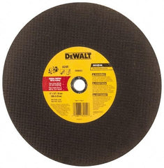 DeWALT - 12" Aluminum Oxide Cutoff Wheel - 1/8" Thick, 20mm Arbor, 6,400 Max RPM, Use with Circular Saws - Exact Industrial Supply