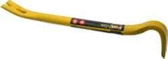 Stanley - 14" OAL Wrecking Bar - 1-1/16" Wide, Forged Steel - Exact Industrial Supply