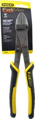 Stanley - 10" OAL, Diagonal Cutter - 1" Jaw Length x 1-3/16" Jaw Width, Oval/Angled Head, Double Injection Molded Handle - Exact Industrial Supply