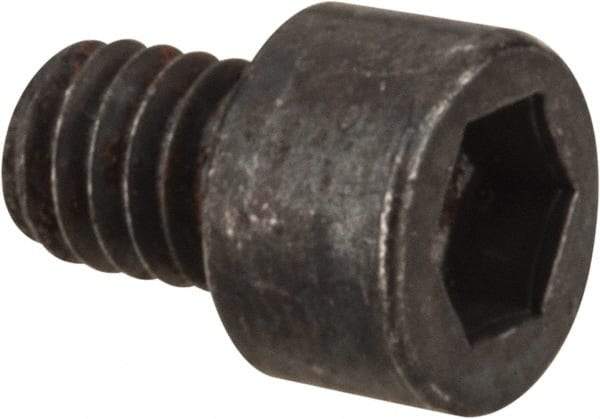 Value Collection - #2-64 UNF Hex Socket Drive, Socket Cap Screw - Alloy Steel, Black Oxide Finish, Fully Threaded, 1/8" Length Under Head - Exact Industrial Supply