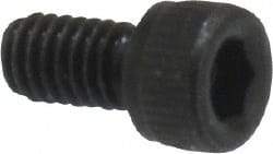 Value Collection - #3-56 UNF Hex Socket Drive, Socket Cap Screw - Alloy Steel, Black Oxide Finish, Fully Threaded, 3/16" Length Under Head - Exact Industrial Supply