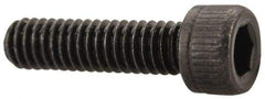 Value Collection - #4-48 UNF Hex Socket Drive, Socket Cap Screw - Alloy Steel, Black Oxide Finish, Fully Threaded, 7/16" Length Under Head - Exact Industrial Supply