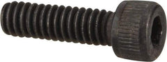 Value Collection - #5-40 UNC Hex Socket Drive, Socket Cap Screw - Alloy Steel, Black Oxide Finish, Fully Threaded, 7/16" Length Under Head - Exact Industrial Supply