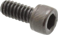 Value Collection - #10-24 UNC Hex Socket Drive, Socket Cap Screw - Alloy Steel, Black Oxide Finish, Fully Threaded, 7/16" Length Under Head - Exact Industrial Supply