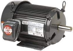US Motors - 1/2 hp, TEFC Enclosure, No Thermal Protection, 1,725 RPM, 230/460 Volt, 60 Hz, Three Phase Energy Efficient Motor - Size 56 Frame, Rigid Mount, 1 Speed, Ball Bearings, 1.6/0.8 Full Load Amps, B Class Insulation, Reversible - Exact Industrial Supply