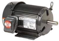 US Motors - 1/3 hp, TENV Enclosure, No Thermal Protection, 1,725 RPM, 208-230/460 Volt, 60 Hz, Three Phase Standard Efficient Motor - Size 56C Frame, C-Face/Base Mount, 1 Speed, Ball Bearings, 1.4-1.4/0.71 Full Load Amps, F Class Insulation, Reversible - Exact Industrial Supply
