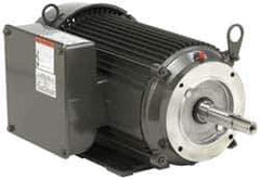 US Motors - 7-1/2 hp, TEFC Enclosure, No Thermal Protection, 3,480 RPM, 230 Volt, 60 Hz, Three Phase Premium Efficient Motor - Size 215JM Frame, Rigid Mount, 1 Speed, Ball Bearings, 30.30 Full Load Amps, F Class Insulation - Exact Industrial Supply