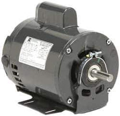 US Motors - 1/3 hp, ODP Enclosure, No Thermal Protection, 1,140 RPM, 115/230 Volt, 60 Hz, Single Phase Permanent Split Capacitor (PSC) Motor - Size 56 Frame, Cradle Mount, 1 Speed, Ball Bearings, 7.4/3.7 Full Load Amps, B Class Insulation, Reversible - Exact Industrial Supply