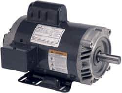 US Motors - 5 hp, ODP Enclosure, 3,520 RPM, 230 Volt, 60 Hz, Industrial Electric AC/DC Motor - Size 184 Frame, Horizontal-Footed Mount, 1 Speed, Ball Bearings, 19.6 Full Load Amps, F Class Insulation - Exact Industrial Supply