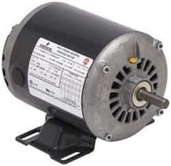 US Motors - 1/4 hp, ODP Enclosure, Auto Thermal Protection, 1,725 RPM, 115 Volt, 60 Hz, Industrial Electric AC/DC Motor - Size 48 Frame, Rigid Mount, 1 Speed, Sleeve Bearings, 5.4 Full Load Amps, B Class Insulation, CCW Switch End Rev - Exact Industrial Supply