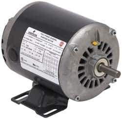 US Motors - 1/4 hp, ODP Enclosure, Auto Thermal Protection, 1,725 RPM, 115 Volt, 60 Hz, Single Phase Split Phase Motor - Size 48Z Frame, Rigid Mount, 1 Speed, Ball Bearings, 5.1 Full Load Amps, B Class Insulation, Reversible - Exact Industrial Supply