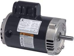 US Motors - 1.5 hp, ODP Enclosure, No Thermal Protection, 1,725 RPM, 115/208-230 Volt, 60 Hz, Single Phase Permanent Split Capacitor (PSC) Motor - Exact Industrial Supply