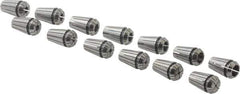 Kennametal - 13 Piece, 1mm to 7mm Capacity, ER Collet Set - Increments of 0.5mm, Series ER11 - Exact Industrial Supply