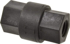 Specialty Mfr - 1/4" Polypropylene Check Valve - Inline, FNPT x FNPT, 125 WOG - Exact Industrial Supply