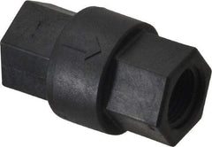 Specialty Mfr - 3/8" Polypropylene Check Valve - Inline, FNPT x FNPT, 125 WOG - Exact Industrial Supply