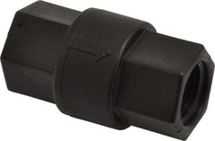 Specialty Mfr - 1/2" Polypropylene Check Valve - Inline, FNPT x FNPT, 125 WOG - Exact Industrial Supply