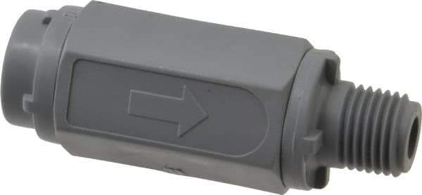 Specialty Mfr - 1/4" PVC Check Valve - Inline, MNPT x FNPT, 125 WOG - Exact Industrial Supply