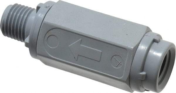 Specialty Mfr - 1/4" PVC Check Valve - Inline, MNPT x FNPT, 125 WOG - Exact Industrial Supply