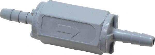 Specialty Mfr - 1/4" PVC Check Valve - Inline, Barb x Barb, 125 WOG - Exact Industrial Supply