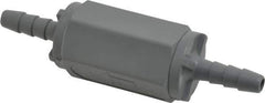 Specialty Mfr - 1/4" PVC Check Valve - Inline, Barb x Barb, 125 WOG - Exact Industrial Supply