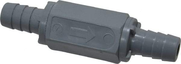 Specialty Mfr - 1/2" PVC Check Valve - Inline, Barb x Barb, 125 WOG - Exact Industrial Supply