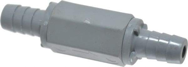 Specialty Mfr - 1/2" PVC Check Valve - Inline, Barb x Barb, 125 WOG - Exact Industrial Supply