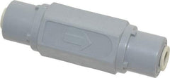 Specialty Mfr - 1/4" PVC Check Valve - Inline, Push To Connect x Push To Connect, 125 WOG - Exact Industrial Supply