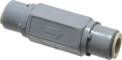 Specialty Mfr - 3/8" PVC Check Valve - Inline, Push To Connect x Push To Connect, 125 WOG - Exact Industrial Supply
