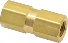 Specialty Mfr - 1/8" Brass Check Valve - Inline, FNPT x FNPT, 500 WOG - Exact Industrial Supply