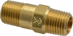 Specialty Mfr - 1/4" Brass Check Valve - Inline, MNPT x MNPT, 500 WOG - Exact Industrial Supply