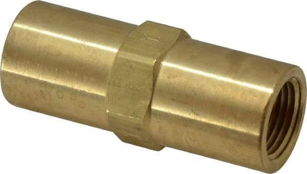 Specialty Mfr - 3/8" Brass Check Valve - Inline, FNPT x FNPT, 500 WOG - Exact Industrial Supply