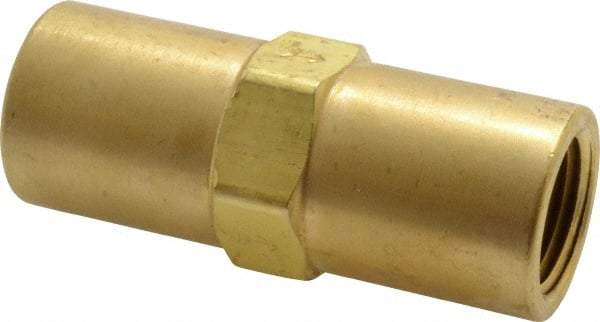 Specialty Mfr - 3/8" Brass Check Valve - Inline, FNPT x FNPT, 500 WOG - Exact Industrial Supply