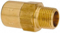 Specialty Mfr - 3/8" Brass Check Valve - Inline, FNPT x MNPT, 500 WOG - Exact Industrial Supply