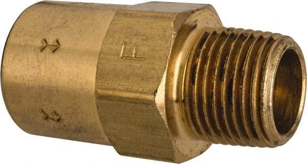 Specialty Mfr - 3/8" Brass Check Valve - Inline, FNPT x MNPT, 500 WOG - Exact Industrial Supply