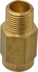 Specialty Mfr - 1/2" Brass Check Valve - Inline, FNPT x MNPT, 500 WOG - Exact Industrial Supply