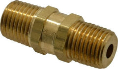 Specialty Mfr - 1/4" Brass Check Valve - Inline, MNPT x MNPT, 2,500 WOG - Exact Industrial Supply