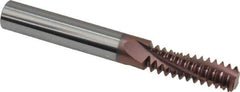 Carmex - 5/8-11 UNC, 3/8" Cutting Diam, 3 Flute, Solid Carbide Helical Flute Thread Mill - Internal Thread, 1.14" LOC, 3" OAL, 3/8" Shank Diam - Exact Industrial Supply