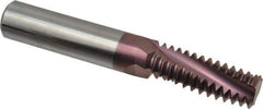 Carmex - 1-8 UNC, 5/8" Cutting Diam, 3 Flute, Solid Carbide Helical Flute Thread Mill - Internal Thread, 1.69" LOC, 4" OAL, 5/8" Shank Diam - Exact Industrial Supply