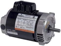 US Motors - 1 hp, ODP Enclosure, Auto Thermal Protection, 1,725 RPM, 115/208-230 Volt, 60 Hz, Single Phase Permanent Split Capacitor (PSC) Motor - Exact Industrial Supply