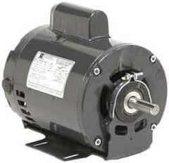 US Motors - 1/2 hp, ODP Enclosure, Auto Thermal Protection, 1,725 RPM, 115/208-230 Volt, 60 Hz, Industrial Electric AC/DC Motor - Size 56 Frame, Resilient Mount, 1 Speed, Sleeve Bearings, A Class Insulation, Reversible - Exact Industrial Supply