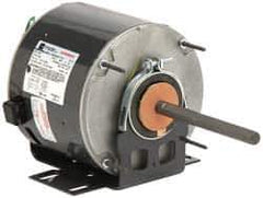 US Motors - 1/2 hp, ODP Enclosure, Auto Thermal Protection, 1,075 RPM, 230 Volt, 60 Hz, Single Phase Permanent Split Capacitor (PSC) Motor - Size 48Z Frame, Cradle Mount, 1 Speed, Ball Bearings, 3.1 Full Load Amps, B Class Insulation, Reversible - Exact Industrial Supply