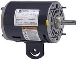 US Motors - 1/2 hp, TEAO Enclosure, Auto Thermal Protection, 1,725 RPM, 115 Volt, 60 Hz, Single Phase Split Phase Motor - Size 48YZ Frame, Yoke Mount, 1 Speed, Sleeve Bearings, 6.60 Full Load Amps, A Class Insulation, Reversible - Exact Industrial Supply