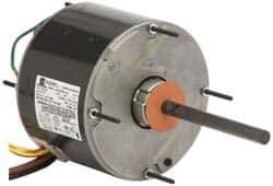 US Motors - 1/6 Max hp, 825 Max RPM, Permanent Split Cap Electric AC DC Motor - 208-230 V Input, Single Phase, 48Y Frame, 1/2" Shaft Diam, Bracket/Stud Mount, ODP Enclosure - Exact Industrial Supply