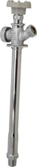 B&K Mueller - 1/2" Pipe, 10" Long Shank, Chrome Plated Brass Antisiphon Frostfree Sillcock - Handwheel Handle, Male & Solder End Connections, 125 psi WOG Rating - Exact Industrial Supply