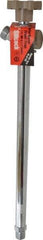B&K Mueller - 1/2" Pipe, 14" Long Shank, Chrome Plated Brass Antisiphon Frostfree Sillcock - Handwheel Handle, Male & Solder End Connections, 125 psi WOG Rating - Exact Industrial Supply