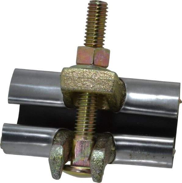 B&K Mueller - 1/2" Pipe Single Bolt 3" Repair Clamp - For Providing Strong Positive Seal In Repairing Leaking Pipes - Exact Industrial Supply