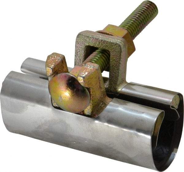 B&K Mueller - 3/4" Pipe Single Bolt 3" Repair Clamp - For Providing Strong Positive Seal In Repairing Leaking Pipes - Exact Industrial Supply